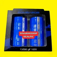 1pasang ( 2pcs ) CAPASITOR 15000UF 100V BOMBARDIR BELL- ELKO ELCO 15000 MIKRO 100 VOLT ORIGINAL MURN