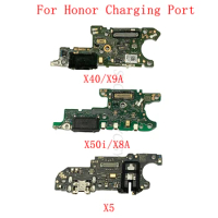 USB Charging Connector Port Board Flex Cable For Huawei Honor X40 X9A X50i X8A X5 Charging Port Repair Parts