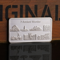 七大文明古跡鍍銀塊擺件創意家居裝飾紀念品埃及金字塔建筑小禮品