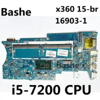 For HP Pavilion x360 15-br laptop motherboard i5-7200u CPU integrated graphics card motherboard 100% free shipping