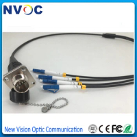 4Core ODC Square(Female) Socket 0.5M to LC ST FC SCUPC 50CM 4C ODC F Armoured Fiber Optic Patch Cord Cable Connector