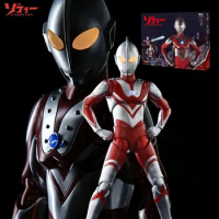 in stock Spectrum Acg Ultraman Zoffy 7-inch 18CM Chest and Eye Magnetic Control Luminescence Action Figures Toy Gift Collection