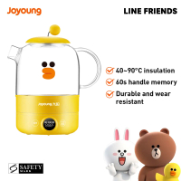 Joyoung Line Electric Teapot 0.8L l Flower Glass Kettle l Tea Pot l Egg Boiler