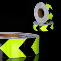 3M Arrow Reflective Tape Safety Caution Warning Reflective Adhesive Tape Sticker For Truck Motorcycle Bicycle Car Styling