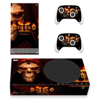 Diablo Design For Xbox Series S Skin Sticker Cover For Xbox series s Console and 2 Controllers