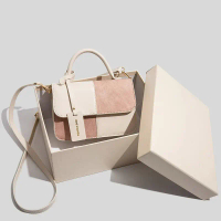 Mini Kelly Inrea Amory HandbagCrossbody BagBeg Patchwork Wanita | Tali Serong Vintaj Perancis | Taha