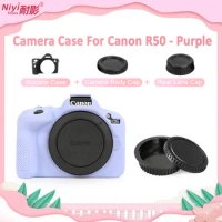 Soft High Quality Silicone Case Camera Bag For Canon R50 Shell Protective Cover Canon EOS R50 Mirrorless Camera Accessories
