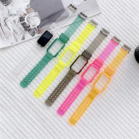 Watchband For Huawei Band 7 6 pro Strap Transparent Glacier Silicone Bracelet For Honor Band 6 Watch Wristband Sports Belt Parts