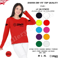 Kaos Zumba Atasan Training Olahraga Senam Fitness Gym ''Wanita'' Lengan Panjang