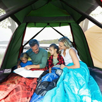 探險者全自動帳篷戶外二室一廳3-4人加厚防雨2人單人野外露營野營HRYC五一特惠