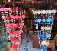 PREMIUM Tirai Gorden Kerang Simping 10 untai