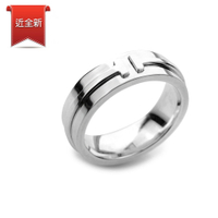 二手品 Tiffany&Co. 蒂芙尼 T系列 雙T 925純銀戒指(寬版)