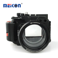 Meikon Aluminum camera housing for diving 100M/325ft underwater waterproof Aluminum camera case for Sony RX100 II / RX100 M2