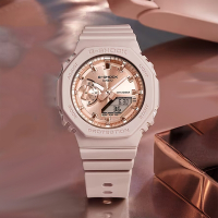 CASIO 卡西歐 G-SHOCK ITZY有娜配戴款 煙燻粉色 粉紅金八角手錶 女錶 送禮推薦 GMA-S2100MD-4A