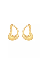 TOMEI TOMEI Anastasia Sophisticated Curved Earring, Yellow Gold 916