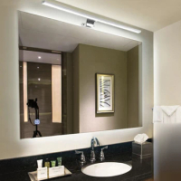 AC110-240V Modern LED Bathroom Mirror Light 5W 8W Stainless Steel Washroom Makeup Light Cabinet Acrylic Wall Lamp Neutral White
