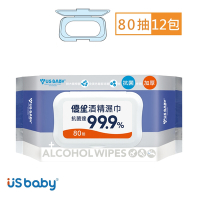 US baby 優生 超厚型酒精濕巾80抽(12包)