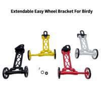 Rear Rack Extendable Easy wheels Bracket For Birdy Folding Bike 1 2 3 Series Bicycle Easywheels Extension Mount BMX Parts