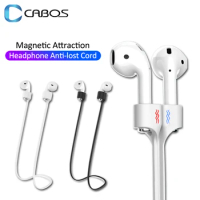 Magnetic Wireless Anti-Lost Silicone Earphone Rope Holder Cable For AirPods Pro Airdots Samsung Buds Plus Headphone Neck String