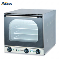 EB4A Hot sale Electric double fan Convection Oven with timer for commercial use for making bread, cake, pizza 4 Trays S.steel