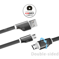 加利王WUW Micro USB 戰斧雙面可插耐拉傳輸充電線(X36)1M