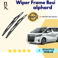 Wiper Metal Blade Mobil Toyota Alphard Frame Besi Konvensional 1 Set Kiri & kanan