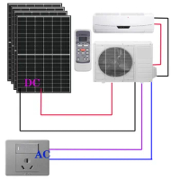 1hp 1.5hp 2hp 3hp 5hp 9000BTU 12000BTU 18000BTU 24000BTU 30000BUT solar air conditioner hybrid ac/dc solar air conditioner
