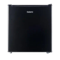 Galanz 1.7 Cu ft Single Door Mini Fridge, Black refrigerators little fridge