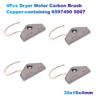 4Pcs Dryer Motor Carbon Brush Copper-containing 6597490 5007 (30x16x4mm) Compatible with Miele Tumble Dryer 5153702/4490382