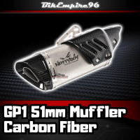 GP1 Muffler REAL Carbon Graphic Universal Motorcycles Muffler Mouthing 51mm Exhaust