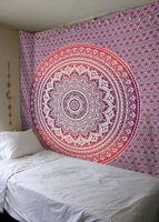東柏 外貿印度曼陀羅掛布掛毯壁毯背景墻布蓋巾桌布瑜伽沙灘巾