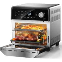 TODD ENGLISH Air Fryer Grill Oven Combo, TRUE Char &amp; Flavor, 100 in 1 Super Convection Toaster Oven Countertop