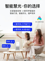 小米IOT智能日式餐廳吊燈客廳燈北歐侘寂風原木客廳燈圓環餐桌燈