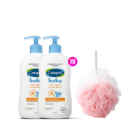 【Cetaphil 舒特膚】官方直營 Baby舒緩洗髮沐浴露 400ml*2入(嬰兒洗澡洗髮精/沐浴乳/金盞花/B5)