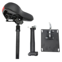 Electric Scooter Chair Scooter Retractable Seat with Bumper for Xiaomi Adjustable Foldable Stiletto Cushion Safe Seat