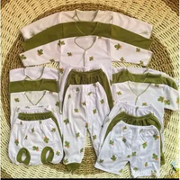LB - 27 PCS Setelan New Born Setelan Baju Bayi Lahir New Born 27pcs Series olive kaktus