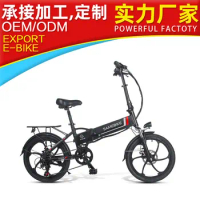 20-inch Two-wheel Lithium Battery Folding Adult Brushless Motor Disc Brake System Mini 48V Electric Bike