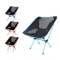 Outdoor Foldable Moon Chair Camping Portable Removable Chair Beach Fishing Chair Ultra Light Travel Picnic Chair Tools Aluminum