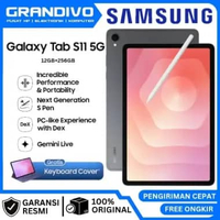 Samsung Galaxy Tab S11 5G 12/256GB Gray Tablet AI untuk Produktivitas & Hiburan Baterai Tahan Lama &