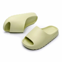 【寢室安居】EVA船型厚底拖鞋-44-45 綠色(輕量感/防滑止滑/室內拖鞋/浴室拖鞋)