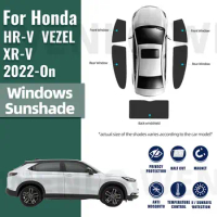 For Honda HRV HR-V VEZEL XRV XR-V 2022 2023 2024 Car Window Sunshade Magnetic Curtain Sun Shade Visor Net Mesh Protect Kids