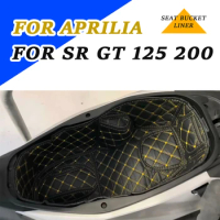 Motorcycle Accessories Trunk Cargo Liner Protector Seat Pad Storage Box Mat Leather For Aprilia SR GT 200 125 SRGT200 SRGT125