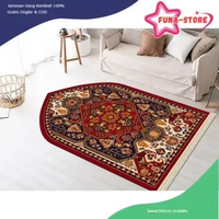 [PROMO NEW FUNA] Sajadah Bulu Halus Kilat/Glossy/Silk Uk 60x110cm Berkualitas N-15