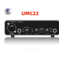 BEHRINGER UMC22 Microphone Amplifier Sound Card Audio Interface Recording Sound Card