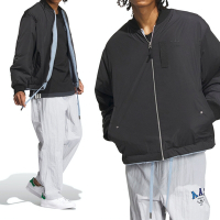 Adidas REV Sherpa 男款 黑藍色 休閒 百搭 拉鍊 飛行外套 雙面 外套 UIN0989