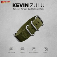 KEVIN ZULU Tali Strap Jam Tangan Seiko 5 Sports 42.5mm SRPE71 SRPE80 SRPE83 22mm Silver Matte Metal 
