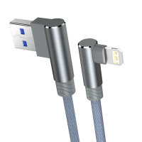 90 Degree USB Charger Cable For iPhone 14 13 12 11 Xs Max Xr X 8 7 6 Plus 5 SE iPad Origin Mobile Ph