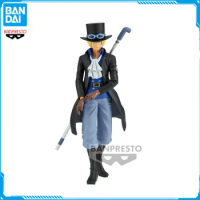 In Stock Bandai BANPRESTO ONE PIECE THE Sailing Sabo Original New Anime Figure Model Toys for Boys Action Figure Collection Doll