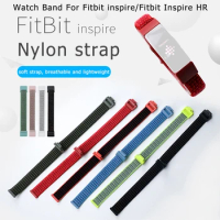 NEW For Fitbit Inspire 2 Nylon Hook Loop Watch Band Replacement Wristband Intelligent Wearable Accessories Silicone Watch Strap