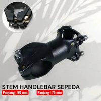Stem Stang Sepeda Angle 7 Derajat 60 75 mm Roadbike MTB Stem Panjang 60 mm